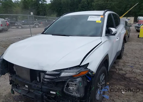 2022 Hyundai Tucson Hybrid Blue из США, поврежденный, VIN KM8JBCA17NU052955